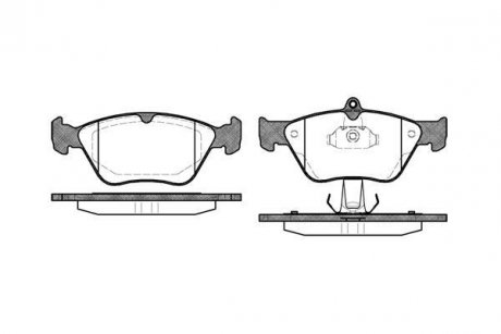 Тормозные колодки пер. Vectra A/Omega B 92-05 (ATE) WOKING P5683.00