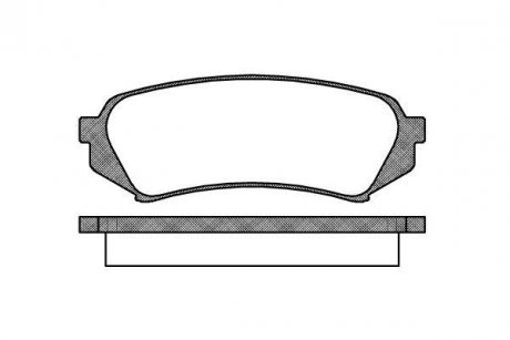 Колодки тормозные WOKING P6063.00