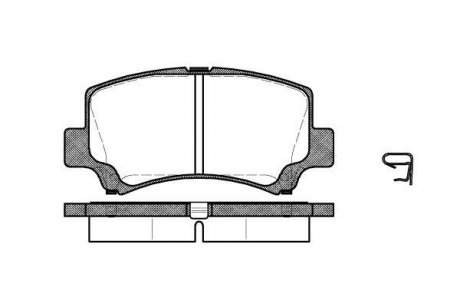 Колодки тормозные диск. перед. (Remsa) Chery A1 (06-), Chery Jaggi (06-) (P6103.02) WOKING P610302