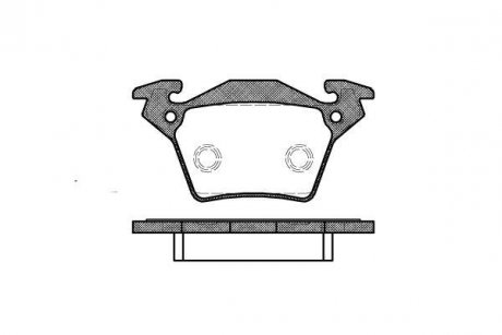 Колодки тормозные WOKING P6173.00