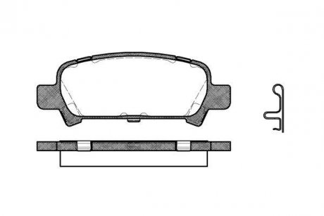 Колодки тормозные диск. задн. (Remsa) Subaru Forester (sg) 2.0 02-,Subaru Forester (sg) 2.5 02- (P6293.02) WOKING P629302 (фото 1)