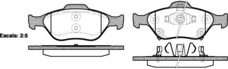 Колодки гальмівний диск. перед. (Remsa) Toyota Yaris 05> 11> (P6663.12) WOKING P666312