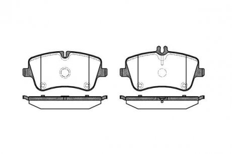 Колодки гальмівний диск. перед. (Remsa) MB C203 (P6683.00) WOKING P668300