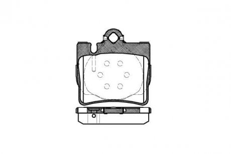 Колодки гальмівний диск. задн. (Remsa) MB S-CLASS (W220) (98-06) (P6703.00) WOKING P670300