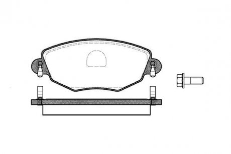 Колодки тормозные диск. перед. (Remsa) Ford Mondeo III WOKING P6763.00