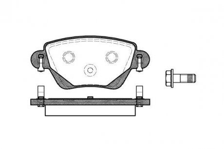 Колодки гальмівний диск. задн. (Remsa) Ford Mondeo III Bosch ver. (P6773.00) WOKING P677300