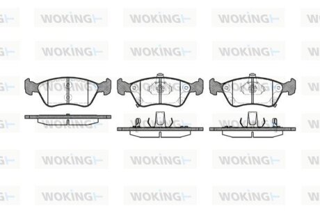 Колодки гальмівні WOKING P7763.02