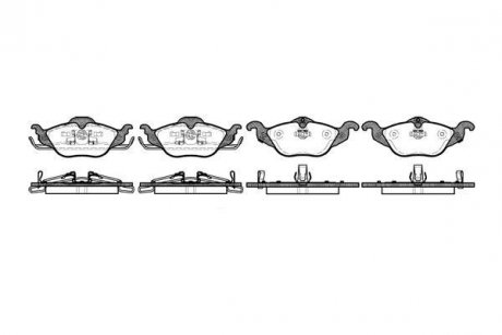 Гальмівні колодки пер. Astra 98-09 WOKING P7843.02