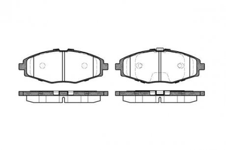 Колодки тормозные WOKING P7963.00