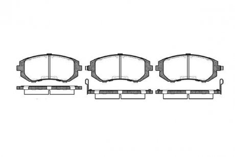 Колодки тормозные диск. перед. (Remsa) Subaru Forester 02> 08> / Impreza 00> 08> / Legasy, Outback 03> 08> WOKING P8513.02