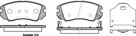 Гальмівні колодки пер. KIA Magentis/HYUNDAI SONATA/TUCSON 2.0 - 2.7 05- WOKING P8533.22