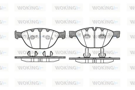 Колодки гальмівні WOKING P8583.10