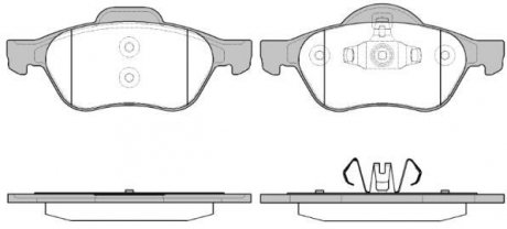 Колодки тормозные диск. перед. (Remsa) Renault Laguna 1.5 08- WOKING P8623.40