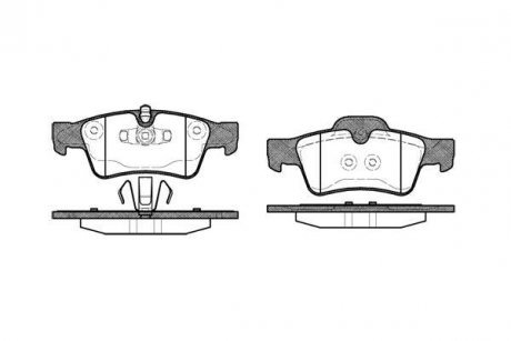 Гальмівні колодки зад. W251/W164/W463/W164/W209 05-14 WOKING P8913.10