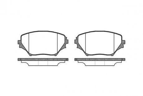 Тормозные колодки пер. Toyota RAV4 94-05 (sumitomo) WOKING P9133.00 (фото 1)