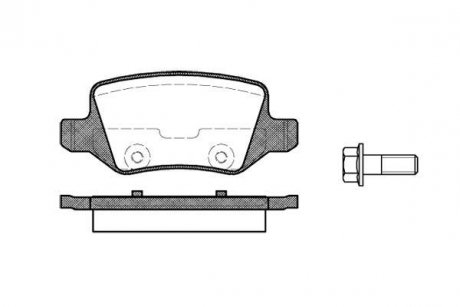 Колодки тормозные WOKING P9183.00