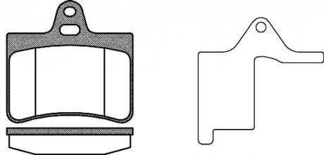 Колодки гальмівний диск. задн. (Remsa) PSA C5 I 00> II 05> (P9303.20) WOKING P930320