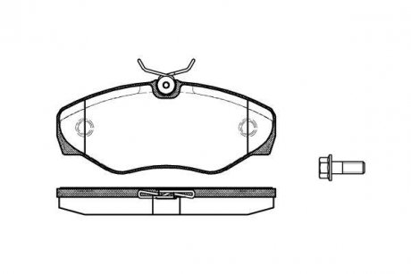 Колодки тормозные WOKING P9343.10