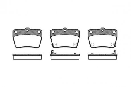 Тормозные колодки зад. DR5/RAV 4 (01-21) WOKING P9393.02