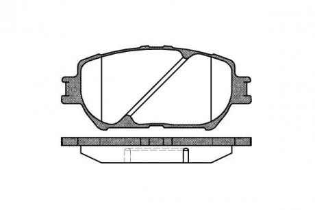 Колодки тормозные диск. перед. (Remsa) Toyota Camry 2.0 01-06,Toyota Camry 2.4 01-06 WOKING P9843.00