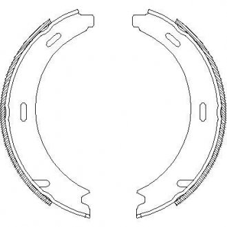 Колодки тормозные бараб. задн. (Remsa) MB A-class (W169) 1.5i 1.7i (04-12) (Z4093.01) WOKING Z409301 (фото 1)