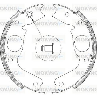 Гальмівні колодки WOKING Z4148.00