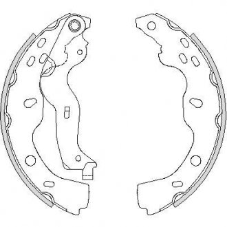 Колодки гальмівні. задн. (Remsa) Suzuki SX4 06-14,Fiat Sedici 06-14 (Z4227.00) WOKING Z422700