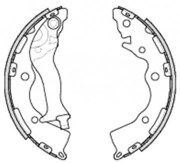 Колодки тормозные бараб. задн. (Remsa) Hyundai Accent III Rio III 06> WOKING Z4234.00 (фото 1)