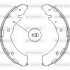 Колодки тормозные бараб. задн. (Remsa) Subaru Legasy Outback 09&gt; / Mitsubishi L200 05&gt; 15&gt; (Z4236.00) WOKING Z423600 (фото 1)