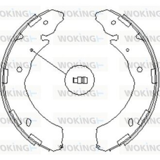 Колодки гальмівні. задн. (Remsa) Subaru Legasy Outback 09> / Mitsubishi L200 05> 15> (Z4236.00) WOKING Z423600