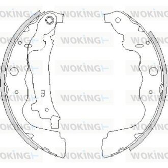 Колодки тормозные WOKING Z4237.00