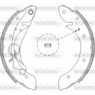 Гальмівні колодки зад. 405/Berlingo/Partner/Xsara (96-21) WOKING Z4419.00