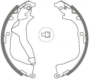 Колодки тормозные бараб. задн. (Remsa) VW Amarok 10> (Z4648.00) WOKING Z464800 (фото 1)