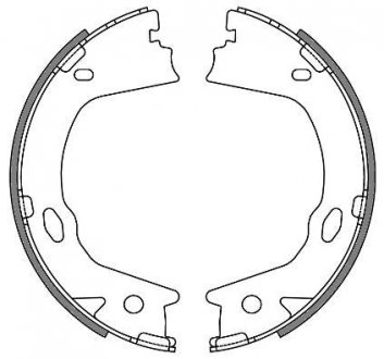 Колодки гальмівні. задн. (Remsa) Hyundai Grandeur 2.2 03-,Hyundai Grandeur 3.3 03- (Z4657.00) WOKING Z465700