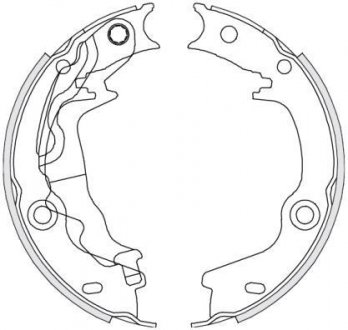 Колодки тормозные бараб. задн. (Remsa) Hyundai Accent III (05-10), Kia Rio II (05-10) (Z4676.00) WOKING Z467600