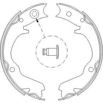 Колодки стояночного тормоза (Remsa) Subaru Legasy Outback 03>09 (Z4734.00) WOKING Z473400 (фото 1)