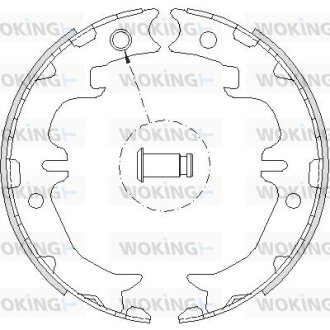 Колодки стояночного тормоза (Remsa) Toyota Rav4 05> Venza 08> RX300-350 WOKING Z4742.00