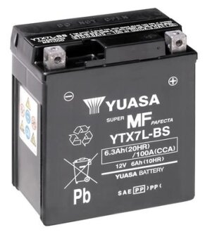 Акумулятор YUASA YTX7LBS