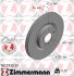 Диск тормозной Coat Z ZIMMERMANN 150293020 (фото 1)