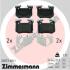 Колодки тормозные дисковые, к-кт ZIMMERMANN 228731601 (фото 1)