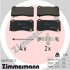 Колодки тормозные дисковые (комплект 4 шт.)) ZIMMERMANN 26275.155.2 (фото 1)