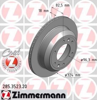 Диск тормозной ZIMMERMANN 285.3523.20