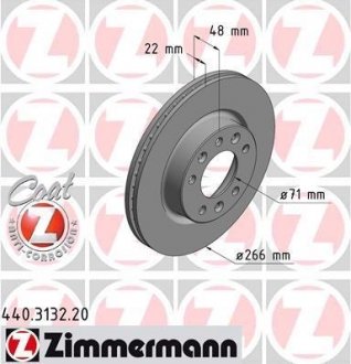 Диск гальмівний ZIMMERMANN 440313220