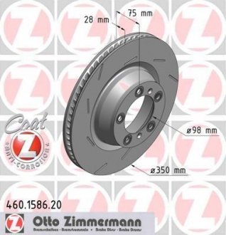 Диск гальмівний ZIMMERMANN 460158620