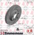 Диск тормозной BLACK Z левый ZIMMERMANN 600322654 (фото 1)