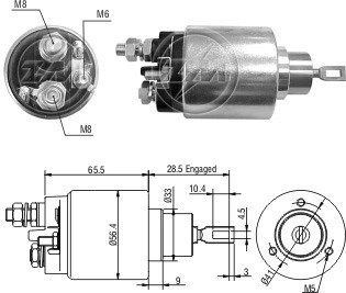 Втягуюче реле стартера ZM ZM2479