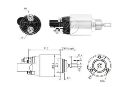 Втягивающее реле стартера ZM ZM381