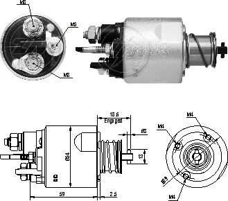 Реле втягуюче стартера ZM ZM5494