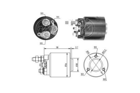 Втягуюче реле стартера ZM ZM590