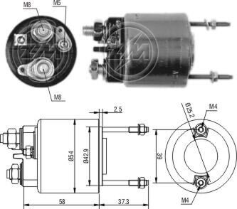 Втягивающее реле стартера ZM ZM596